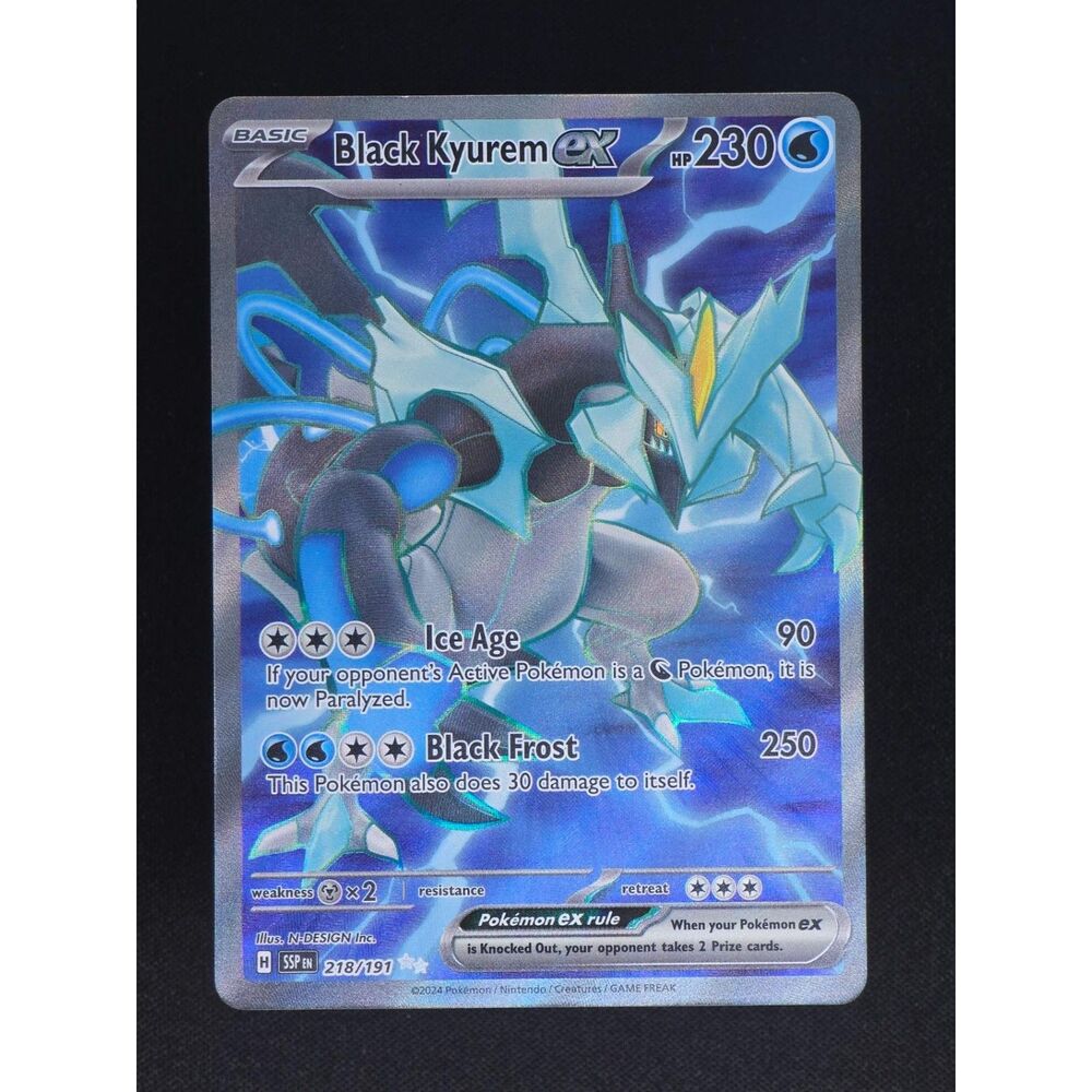 Black Kyurem ex #218 Pokemon Surging Sparks